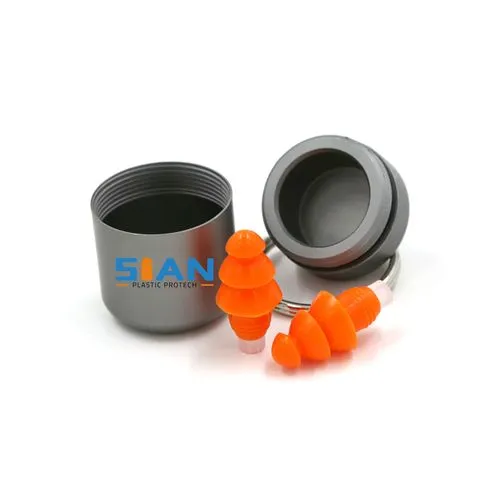 Triple-flanged Waterproof Silicone Ear Plugs - hearing protection China manufacturer
